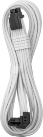 CableMod Universal Pro ModMesh, 12V-2x6 Kabel, StealthSense, natives 12V-2x6 Kabel, 1x 16-Pin PCIe 5.1 Stecker auf 16-Pin PCIe 5.1 Stecker, 90°, Variante A, weiß, 60cm