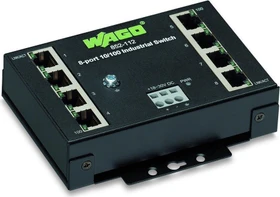 Wago Eco 852 Industrial Wallmount Switch, 8x RJ-45 (852-112)