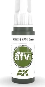 AK-Interactive 3rd Gen Acrylic Colors AFV Series nato green, 17ml