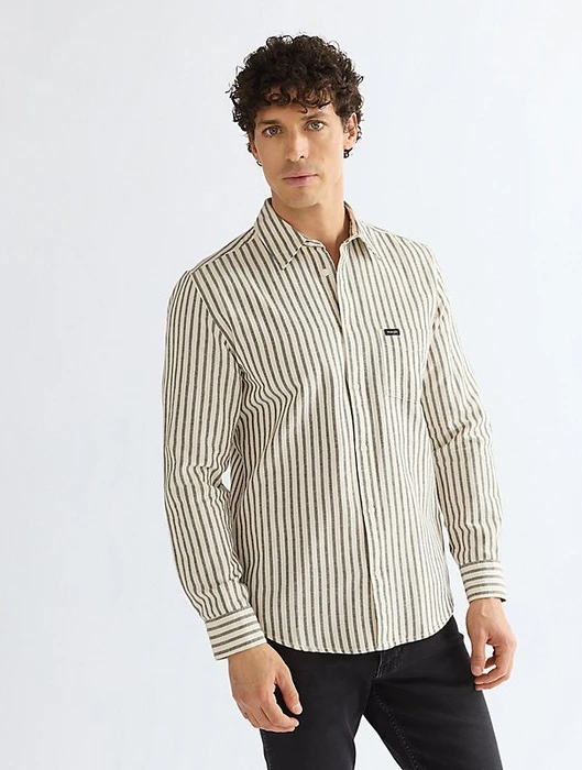 Wrangler Regular 1 Pocket Hemd langarm rosin (Herren)