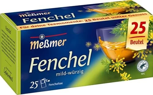 Meßmer Fenchel Tee Beutel, 25 Stück