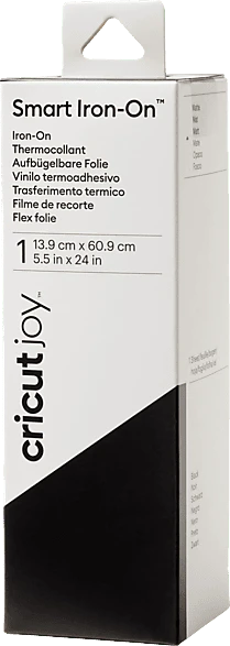 Cricut Joy Smart Vinyl Iron On Bügelfolie schwarz, 13.9x61cm