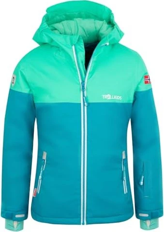 Trollkids Girls Hallingdal Skijacke petrol (Junior)