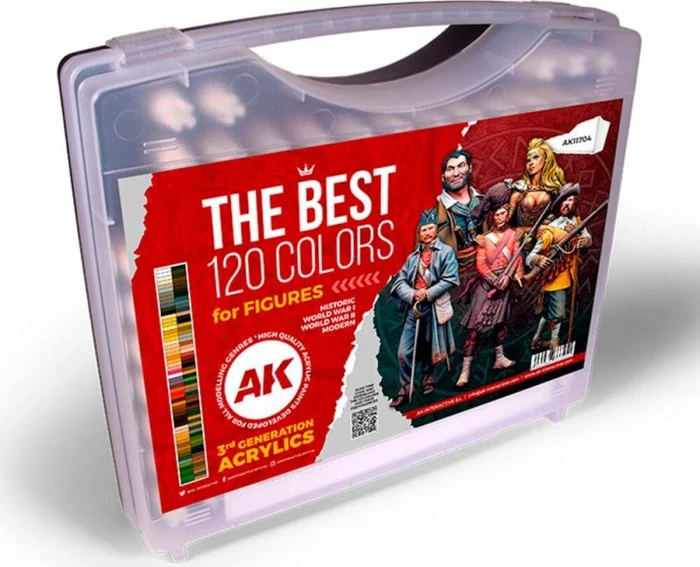 AK-Interactive 3rd Gen Acrylic Colors The Best 120 Colors for Figures Farbset, 120-tlg.