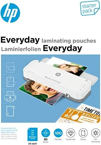 HP Laminierfolien Everyday Starter Set, 2x 80µm, 100 Stück
