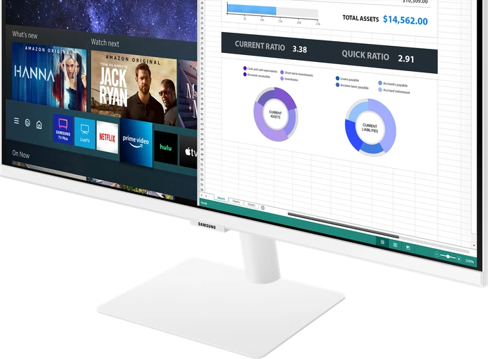 Samsung Smart Monitor M5 M50A, weiß, 27"