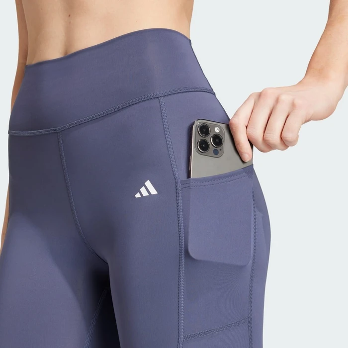 adidas Optime 3-Streifen Full-Length Hose lang shadow navy (Damen)
