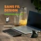 Perixx Periboard-732 Wireless Mini Keyboard, schwarz, LEDs weiß, USB, FR Vorschaubild