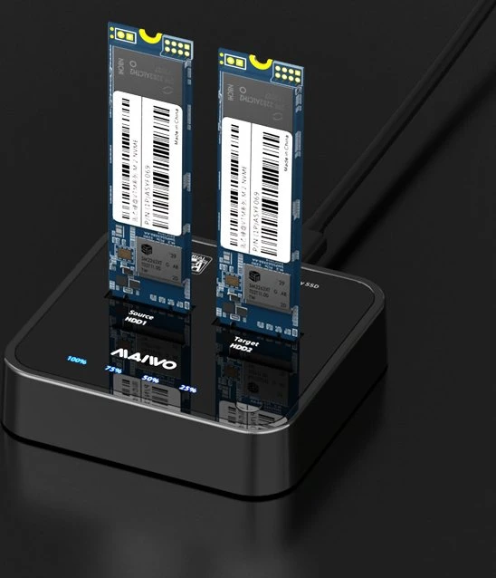 MAIWO M.2 PCIe Dockingstation mit Klon-Funktion, USB-C 3.1 (verschiedene Markenbezeichnungen)