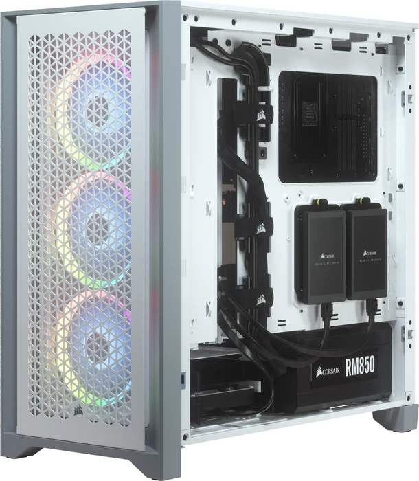 Corsair 4000D Airflow, weiß, Glasfenster
