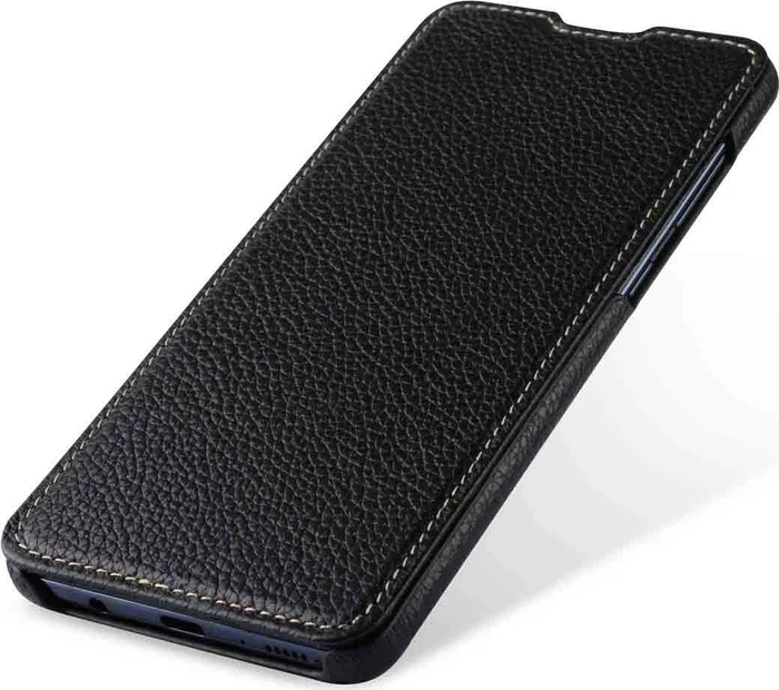 Stilgut Book Type Leather Case für Samsung Galaxy A71 schwarz