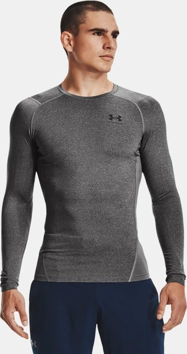 Under Armour HeatGear Armour Funktionsshirt langarm carbon heather/black (Herren)