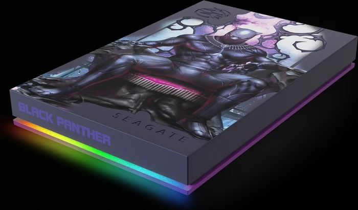 Seagate FireCuda Gaming HDD - King of Wakanda Special Edition, 2TB, +Rescue, USB 3.0 Micro-B
