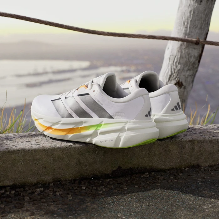 adidas Adistar 5 cloud white/iron metallic/lucid tangerine (Herren)
