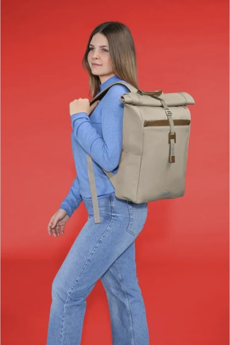 Hama Silvan, Laptop-Rucksack, Rolltop, 16.2" beige