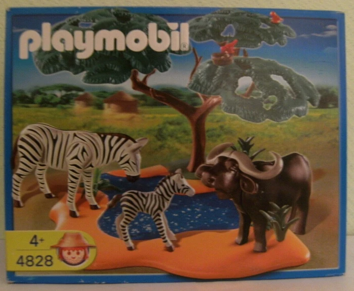 playmobil Wild Life Kaffernbüffel mit Zebras