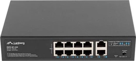 Lanberg RSFE Rackmount Switch, 10x RJ-45, 120W PoE+ (RSFE-8P-2GE-120)