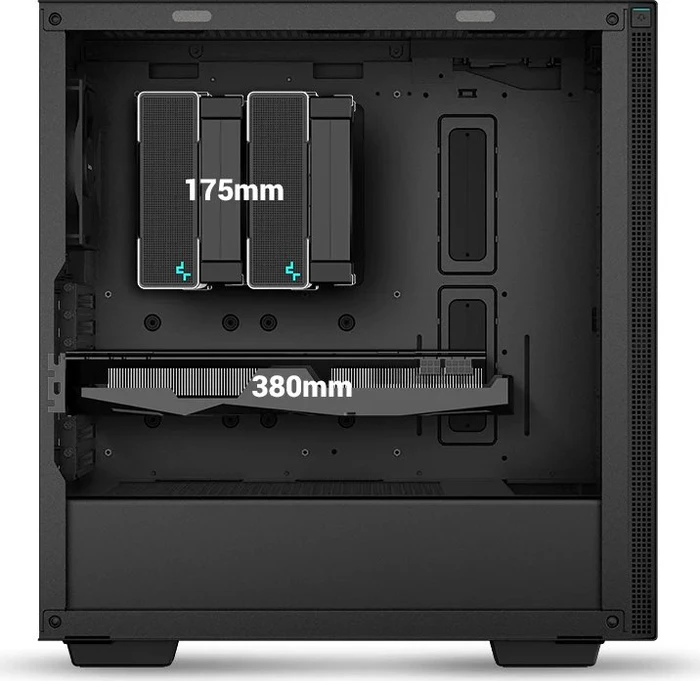 DeepCool CH510, schwarz, Glasfenster