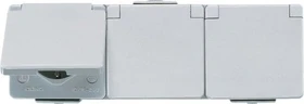 Jung WG 600 SCHUKO Dreifach-Steckdose waagrecht 16A 250V