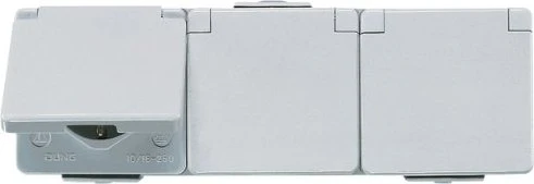 Jung WG 600 SCHUKO Dreifach-Steckdose waagrecht 16A 250V