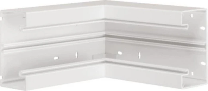 Hager Inneneck aus Grundprofil zu BR 68x130 mm Oberteil 80 mm in verkehrsweiß