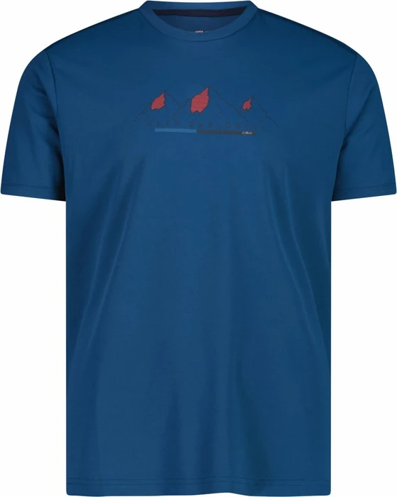 CMP Pique Adventure Print Funktionsshirt kurzarm ocean (Herren)