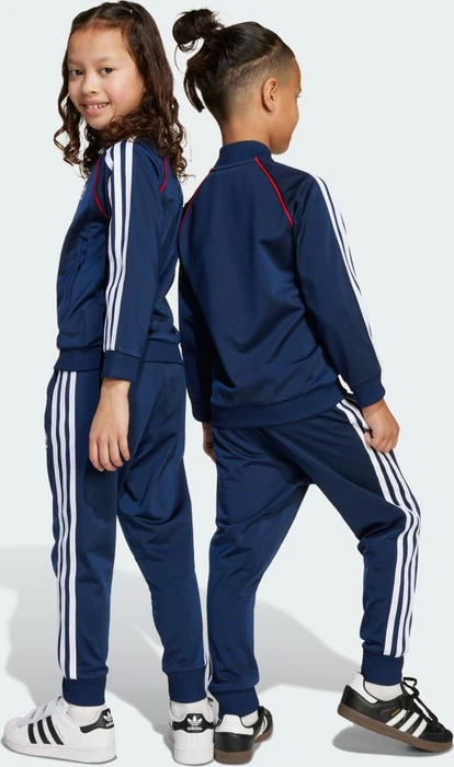 adidas Adicolor SST Trainingsanzug night indigo/white/better scarlet (Junior)