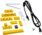 Akko 3068B Plus, Black & Gold, LEDs RGB, V3 Cream Yellow, USB/Bluetooth, DE Vorschaubild
