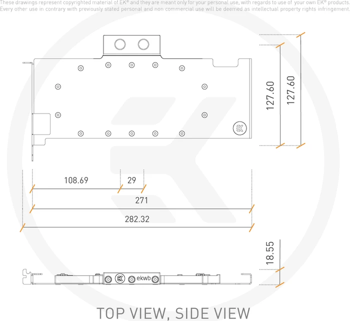 EK Water Blocks EK-Pro GPU WB RTX 2080 Ti Nickel, Inox