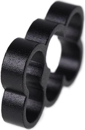 Alphacool Eiskamm Alu X6 Kabelkamm 4mm, schwarz, 4er-Pack