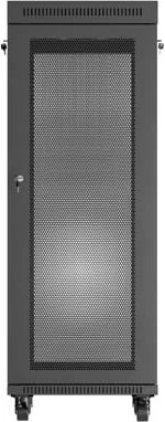 Lanberg 19" Rackschrank 32HE, LCD, freistehend, Flat Pack, Gitternetztür, IP20, RAL 9004, 600mm tief