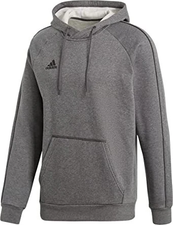 adidas Core 18 Hoodie dark grey heather/black (Herren)