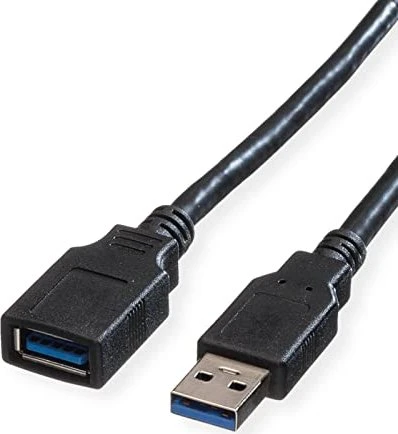 Roline / Secomp USB 3.0 Verlängerungskabel, USB-A 3.0 [Stecker]/USB-A 3.0 [Buchse], 0.8m
