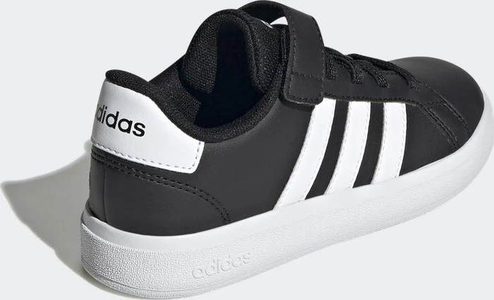 adidas Grand Court Court Elastic Lace and Top Strap core black/cloud white (Junior)