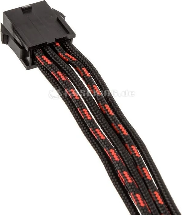 Phanteks Verlängerungskabel Kit für Netzteile, S-Muster schwarz/rot, 500mm