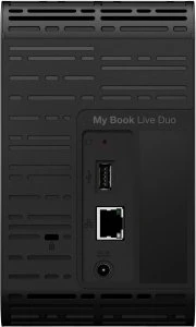Western Digital My Book Live Duo 4TB, 1x RJ-45 1000Base-T, 1x USB-A 2.0