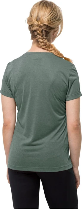 Jack Wolfskin Crosstrail Funktionsshirt kurzarm hedge green (Damen)