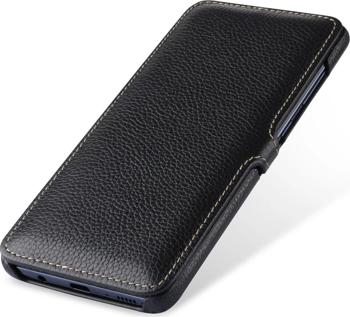 Stilgut Book Type Leather Case Clip für Samsung Galaxy A71 schwarz