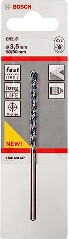 Bosch Professional CYL-5 Betonbohrer, 3.5x50x90mm, 1 Stück
