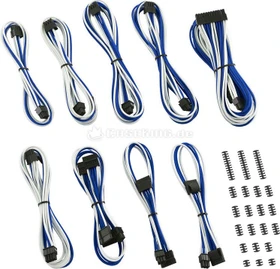 CableMod C-Series AXi/HXi/RM Classic ModMesh Cable Kit, weiß/blau (CM-CSI-CKIT-NKWB-R)