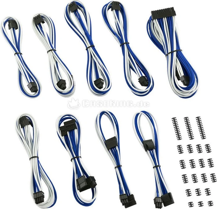 CableMod RT-Series ASUS/Seasonic Classic ModMesh Cable Kit, weiß/blau