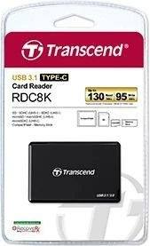 Transcend RDC8 schwarz Multi-Slot-Cardreader, USB 3.0 Micro-B [Buchse]