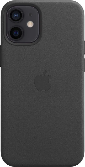 Apple Leder Case mit MagSafe für iPhone 12 Mini schwarz