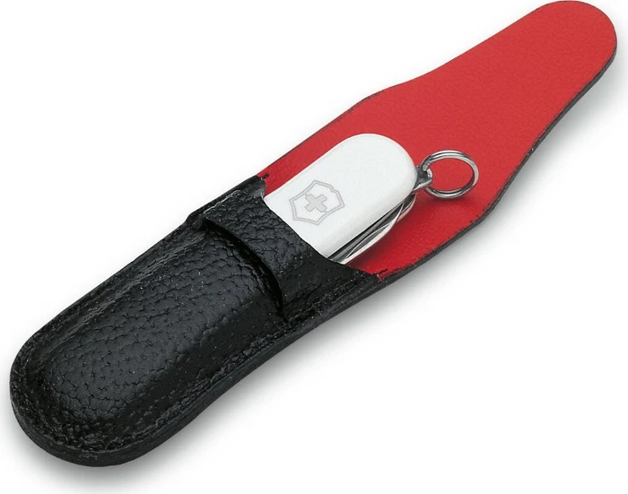 Victorinox Lederetui für kleine Taschenmesser schwarz/rot