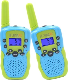 Technaxx Kinder Walkie Talkie blau/grün, 2er-Pack