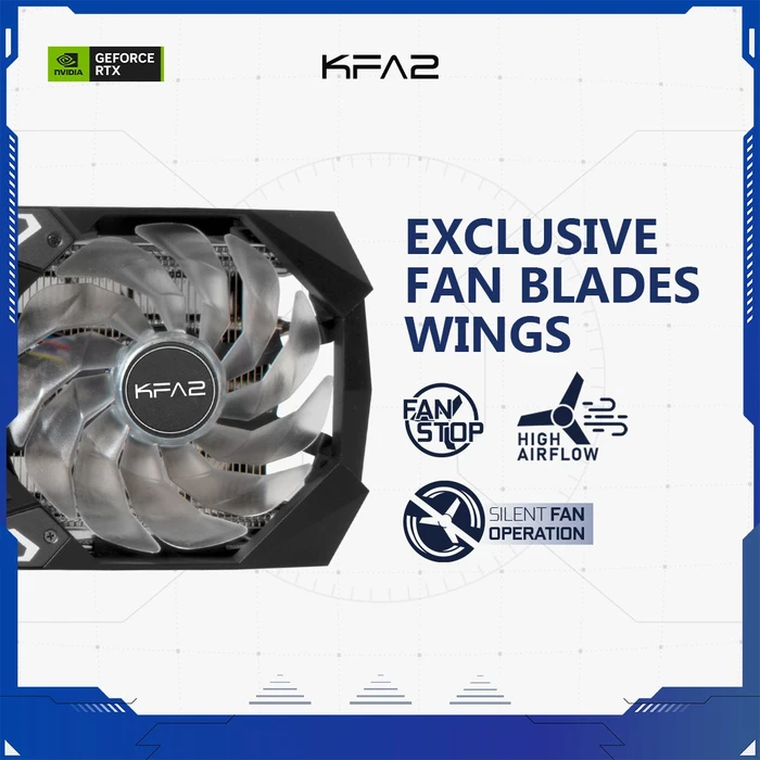 KFA2 GeForce RTX 3060 Ti SG Plus V2 (1-Click OC), 8GB GDDR6X, HDMI, 3x DP