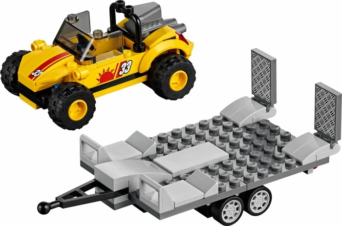 LEGO City Starke Fahrzeuge - Strandbuggy mit Allrad-Geländetransporter