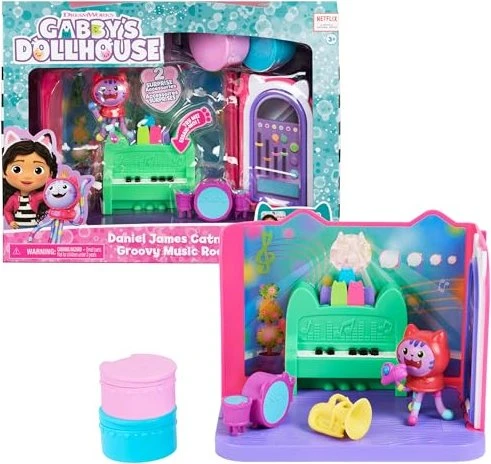Spin Master Gabby's Dollhouse - Deluxe Room Groovy Music Room