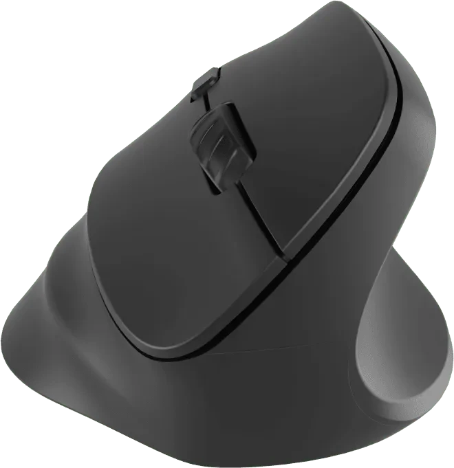 Natec Crake 2 Vertical Wireless Mouse schwarz, USB/Bluetooth