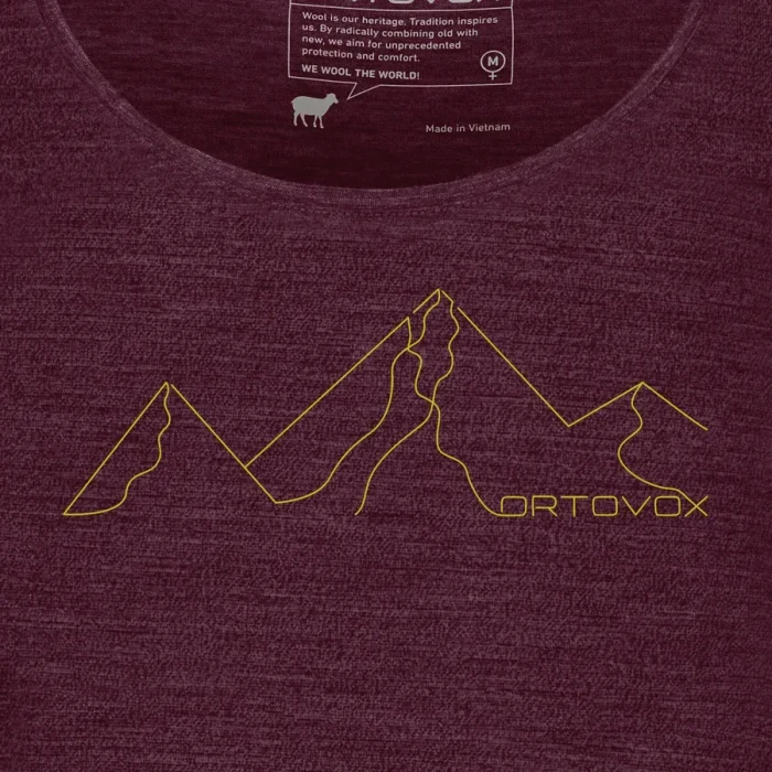 Ortovox 150 Cool Mountain Face Funktionsshirt kurzarm dark wine blend (Damen)
